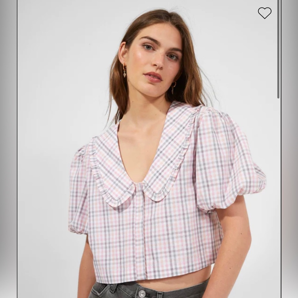 FRENCH CONNECTION Peter Pan Collar Blouse NWT